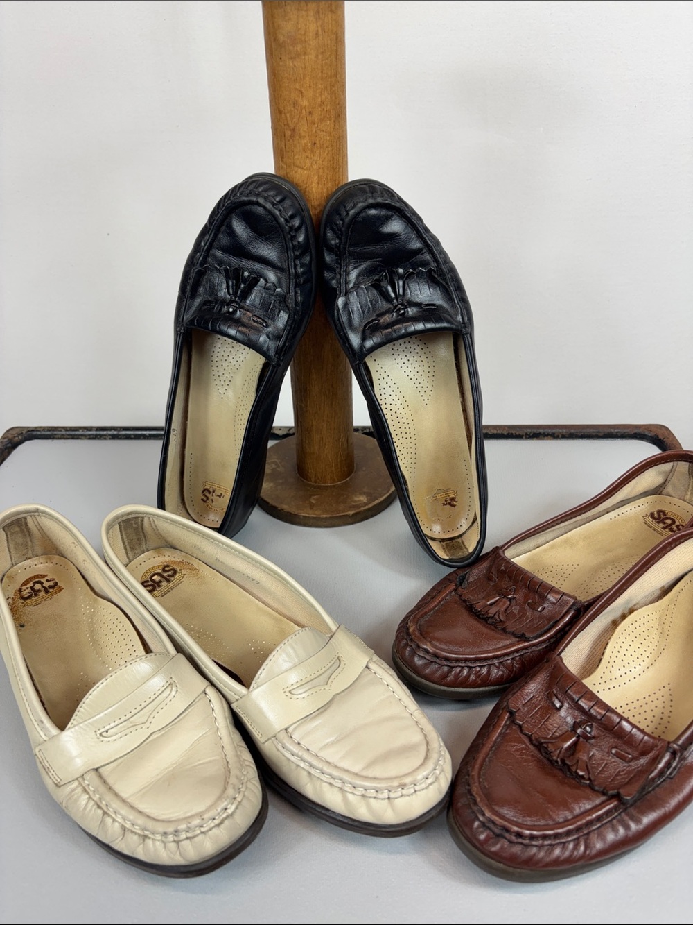 👞 SAS trio Leather Loafers  8.5 ……..FREE shipping (3/$30)